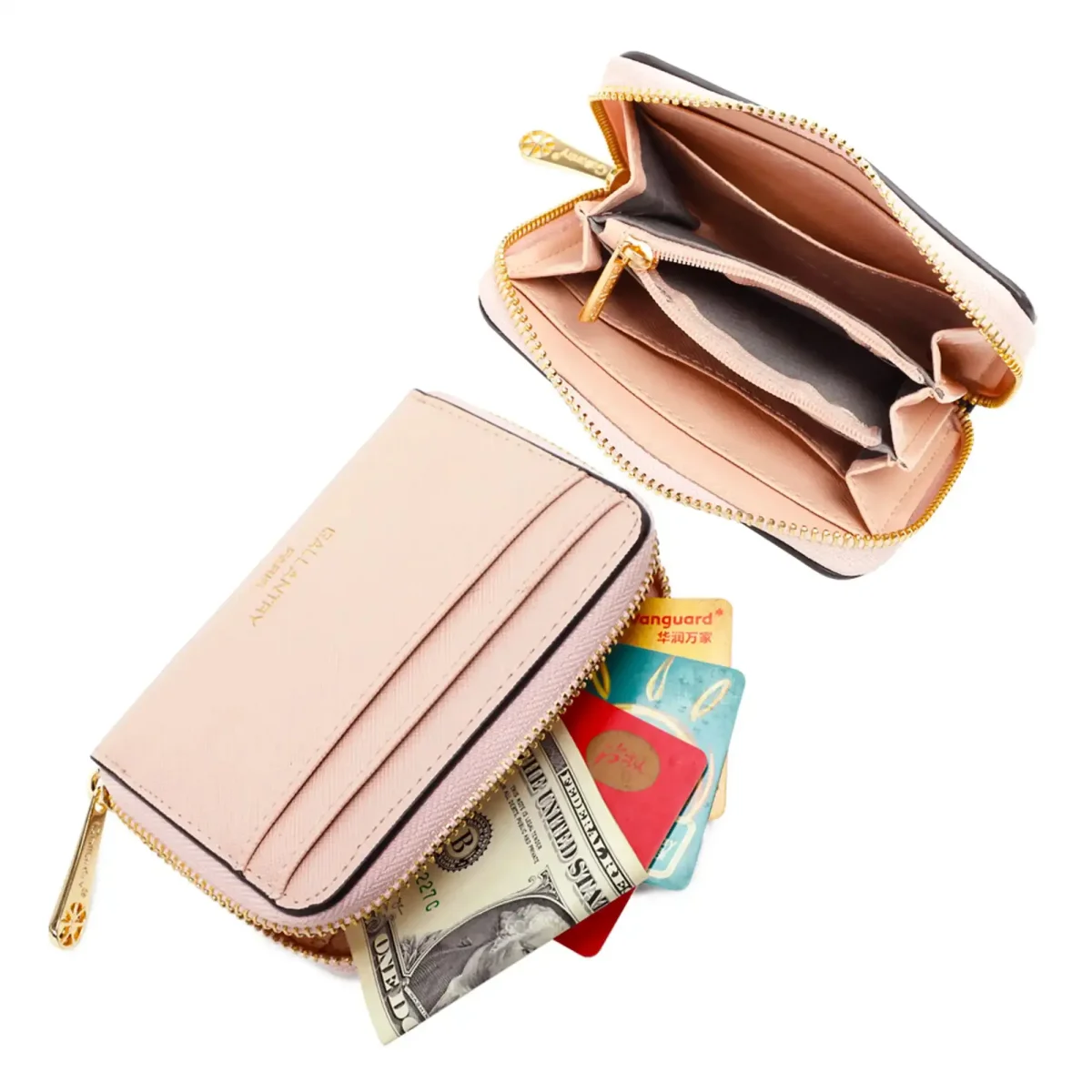 Portefeuille porte-monnaie femme française rose – Image 6