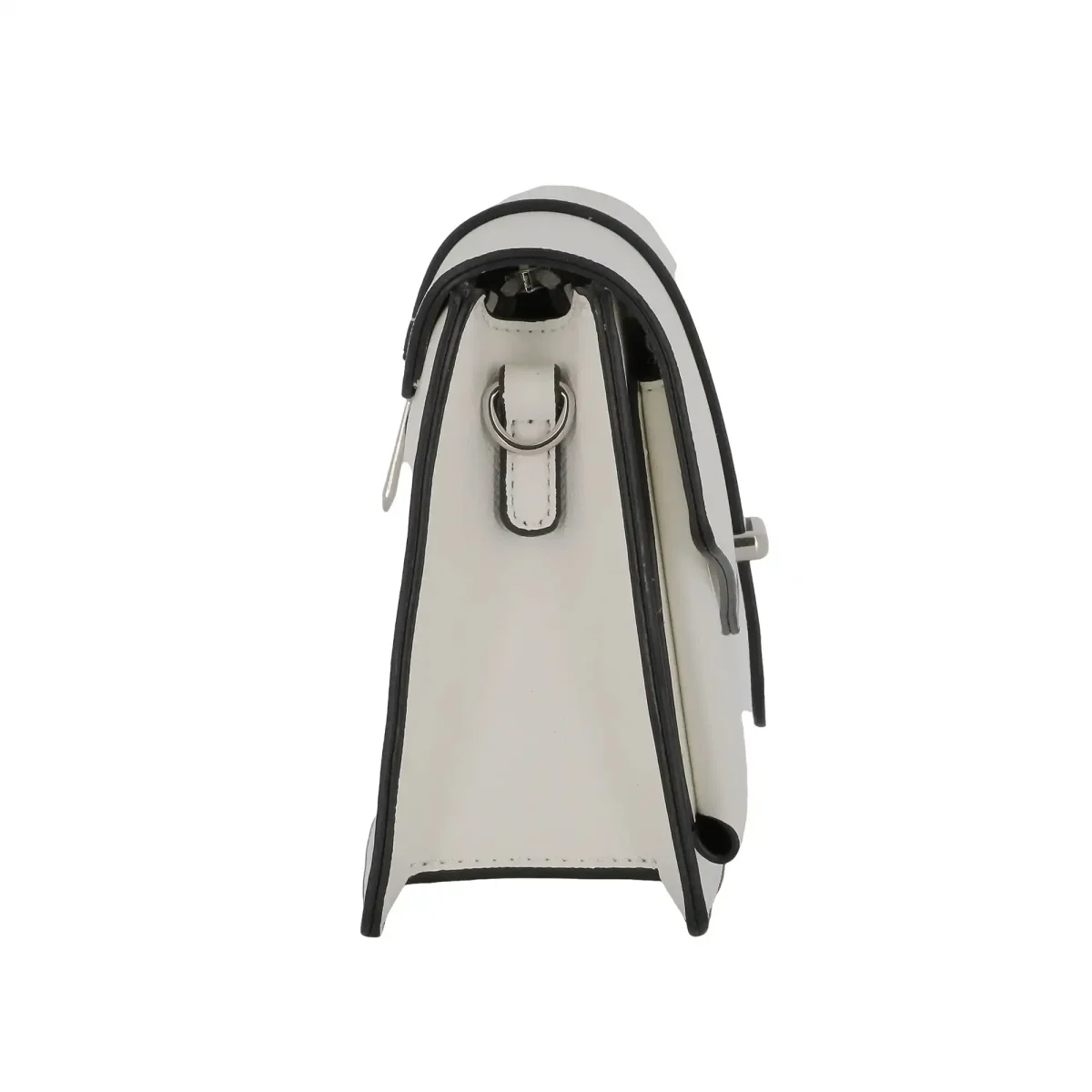 Sac double bandoulières chaîne à magnétique blanc – Image 6
