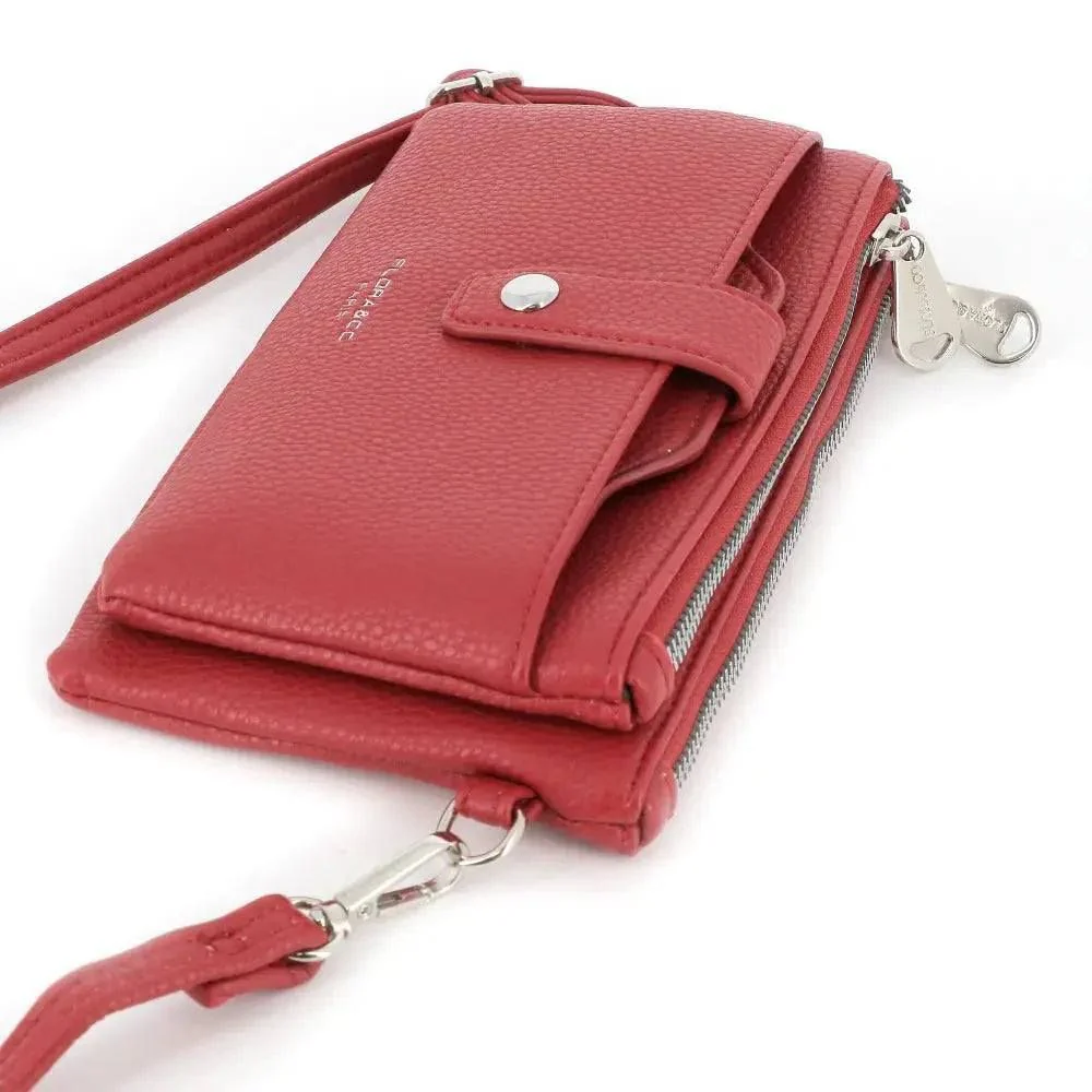 Pochette bandoulière femme téléphone Rouge – Image 5