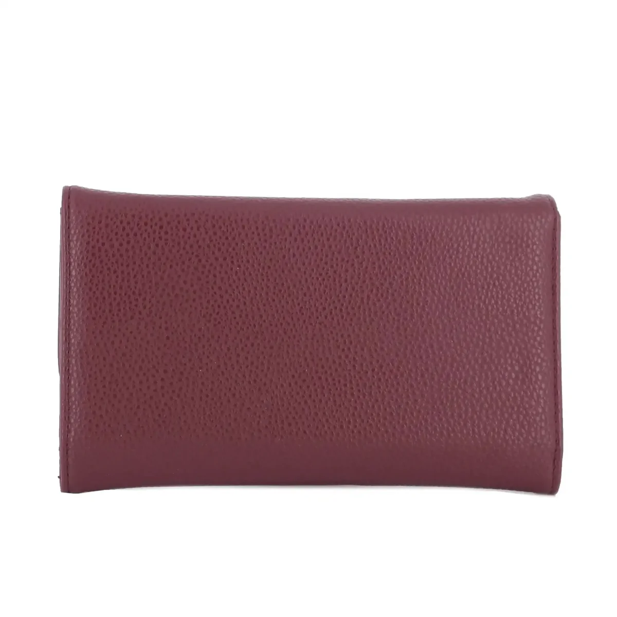 Portefeuille chéquier femme souple bordeaux – Image 6