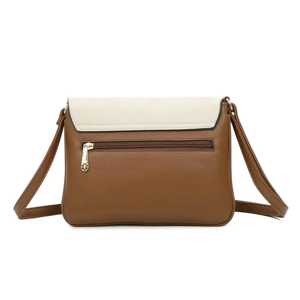Sac d'orgue bandoulière femme marron – Image 5