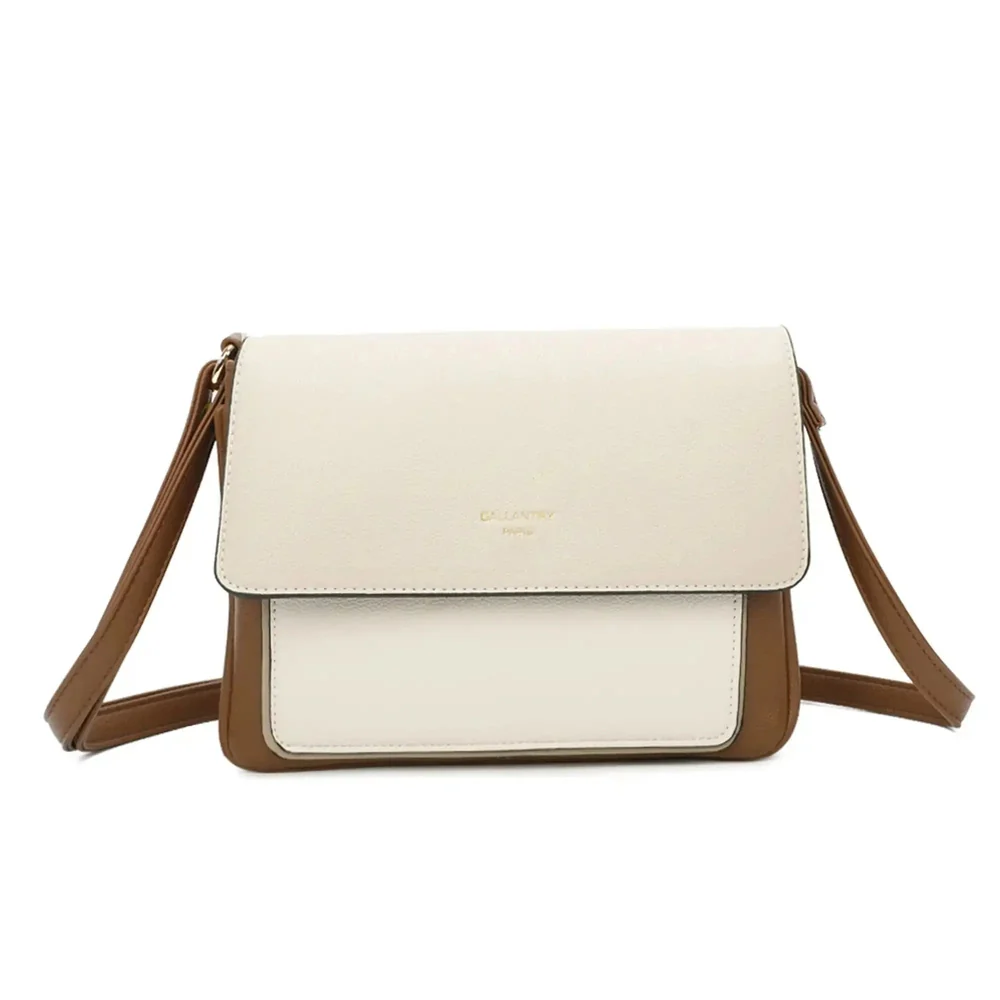 Sac d'orgue bandoulière femme marron – Image 2