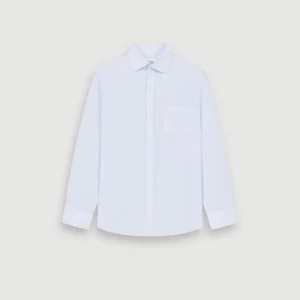Chemise Garçon en Voile De Coton Bleu Ciel Paul