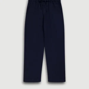 Pantalon Garçon en Chino Léger Bleu Marine Joggy