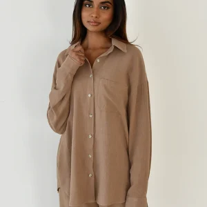 Chemise en lin oversize