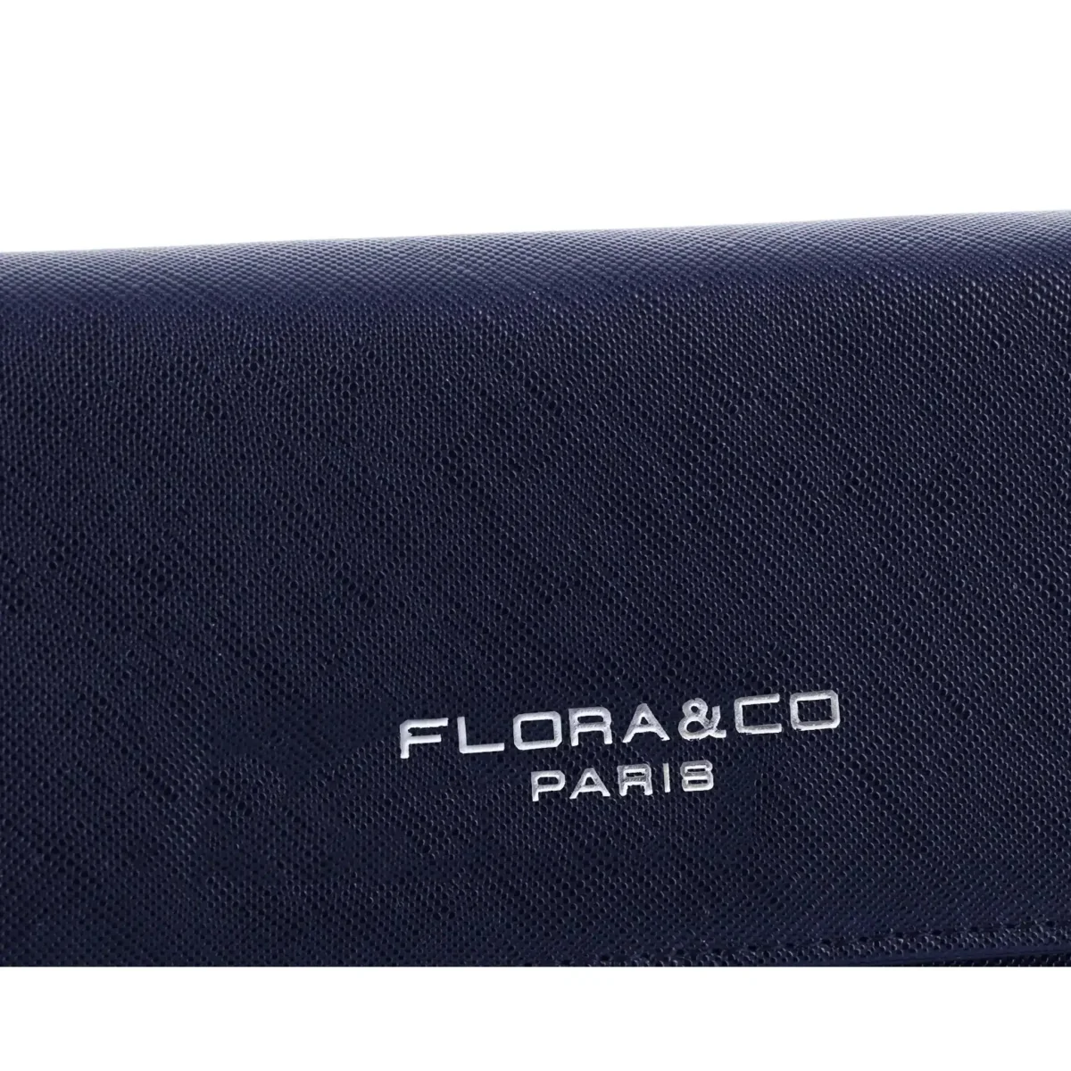 Portefeuille chéquier femme tout en un bleu marine – Image 6