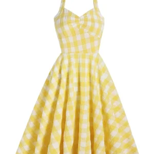 Robe Carreaux Vichy Années 60