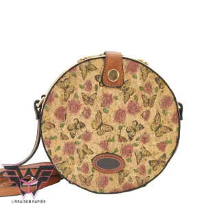 Papillons mini sac bandoulière liège