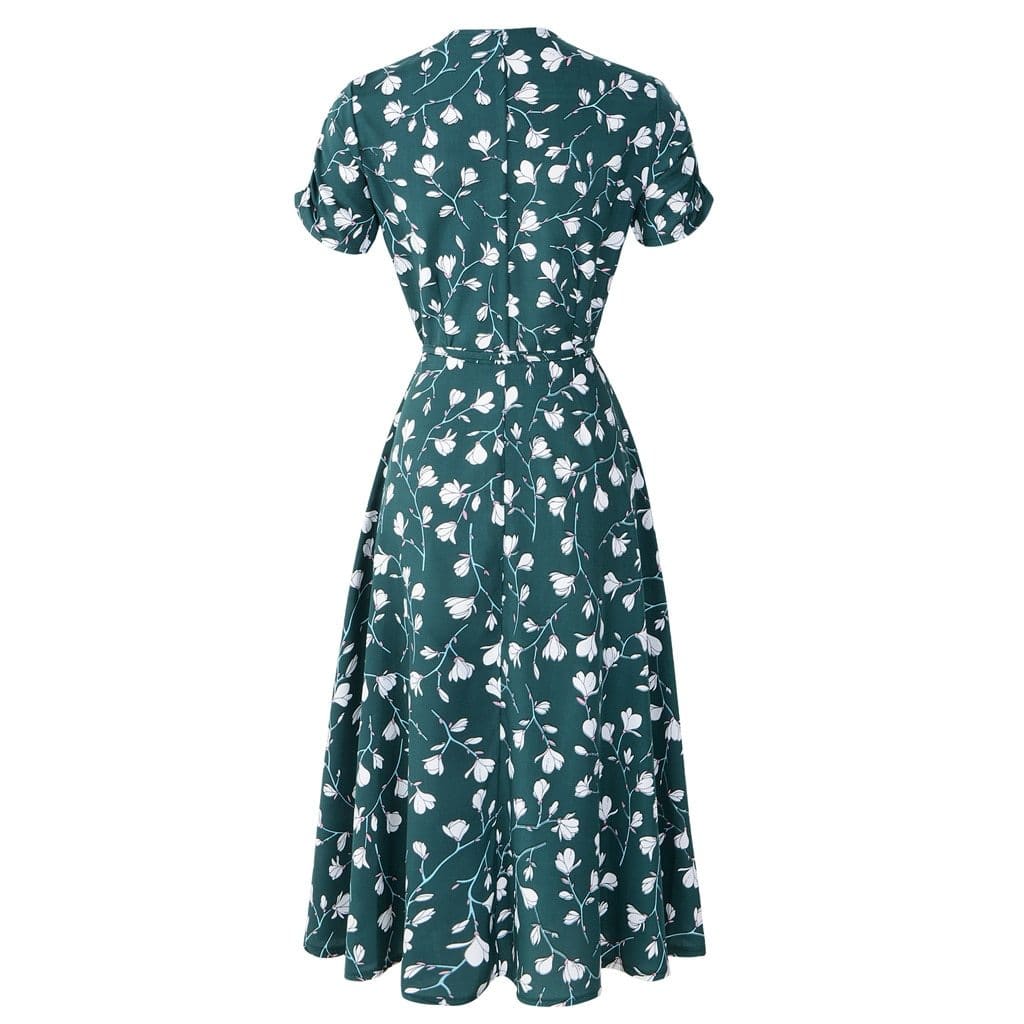 Robe Portefeuille Fleurie Années 50 – Image 7