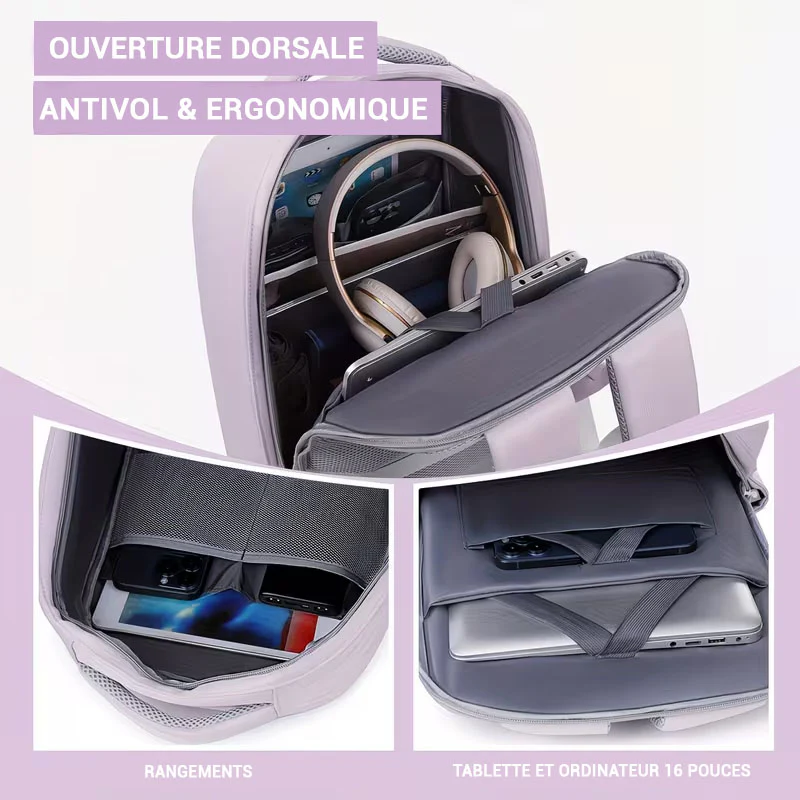 Kairo sac à dos de voyage femme antivol – Image 6