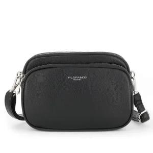 Sac de ville bandoulière multipoches Noir