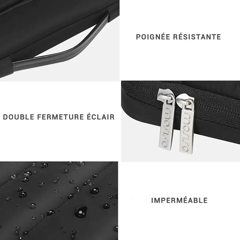 Mosiso sacoche ordinateur femme matelassée – Image 9